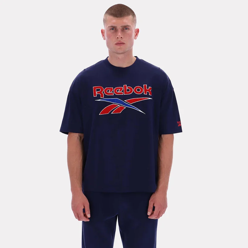 Reebok Morehead Vintage Short Sleeve Men's Tee - Vector Navy