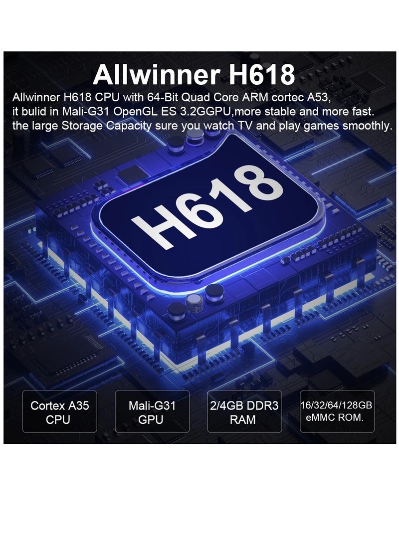 Transpeed Android 12.0 Set Top Box Voice Assistant 6K  4GB 64GB - Image 4