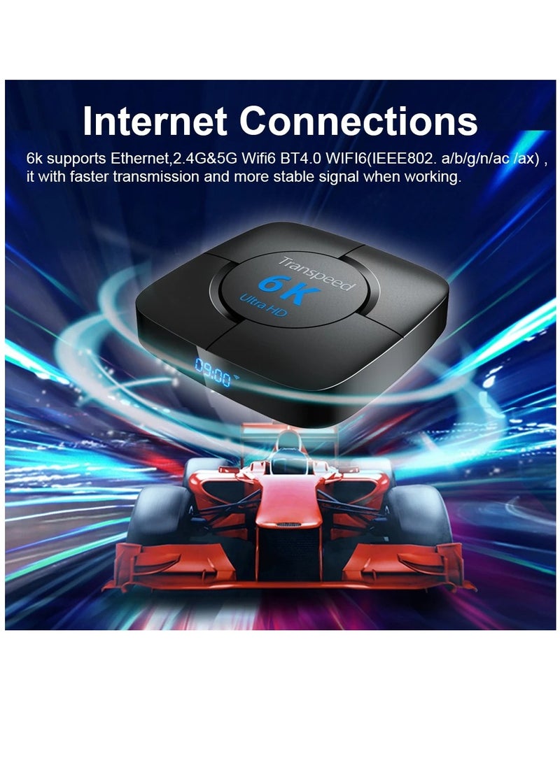 Transpeed Android 12.0 Set Top Box Voice Assistant 6K  4GB 64GB - Image 2