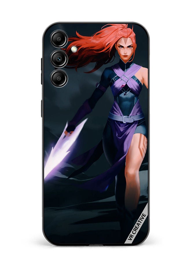 Protective Case Cover For Samsung Galaxy M14 Anti-Mage Lady Dota 2 Design Multicolour