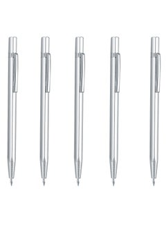 Excefore 5 Pcs Tungsten Carbide Tip Scriber, Scribe Tools, Engraving Marking Pen, Aluminium Etching Machinist Engraved Pen with Clip for for Metal Sheet Ceramics Glass Tile Welding Marking Scriber  - Image 1