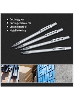 Excefore 5 Pcs Tungsten Carbide Tip Scriber, Scribe Tools, Engraving Marking Pen, Aluminium Etching Machinist Engraved Pen with Clip for for Metal Sheet Ceramics Glass Tile Welding Marking Scriber  - Image 4