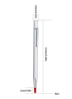 Excefore 5 Pcs Tungsten Carbide Tip Scriber, Scribe Tools, Engraving Marking Pen, Aluminium Etching Machinist Engraved Pen with Clip for for Metal Sheet Ceramics Glass Tile Welding Marking Scriber  - Image 2