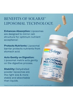 Solaray Men'S Liposomal Multivitamin Complete Daily Formula With Enhanced Absorption 60 Vcaps  - Image 2