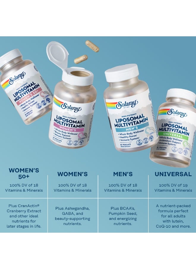 Solaray - Men'S Liposomal Multivitamin Complete Daily Formula With Enhanced Absorption 60 Vcaps - Image 1
