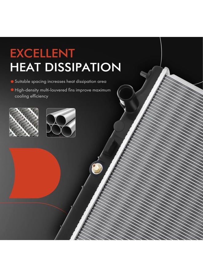 A-Premium Engine Coolant Radiator Assembly with Transmission Oil Cooler Compatible with Infiniti Q50 2014 2015 2016 2017 2018 3.5L 3.7L Automatic Trans. Replace# 214104GA5A, 214604GB5A - Image 5