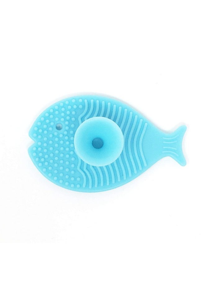 Innobaby - Innobaby Bathin Smart Silicone Cradle Cap Brush for Baby, Essential for Dry Skin & Eczema, Silicone Scrubber & Gentle Exfoliator with Suction Handle, Quick Dry Food Grade Silicone, Blue (2 Pack) - Image 1