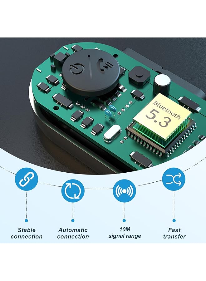 KASTWAVE In 1 Bluetooth Transmitter 5.3 Bluetooth Receiver, For Hifi, Amplifiers, Aux Bluetooth Receiver, With 3.5Mm Aux Audio Jack, For Home Stereo, Airplane, Ipad/Tablets - Image 4