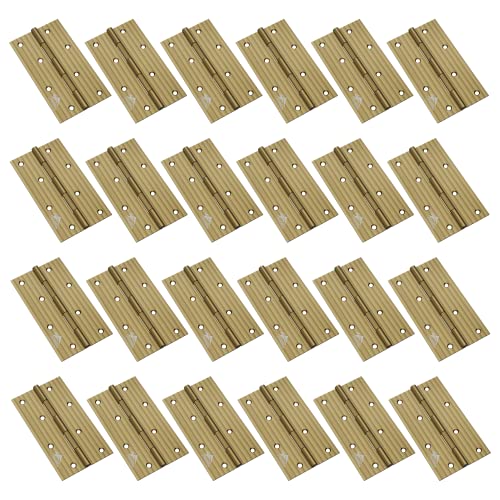 Atlantic Door Butt Hinges 5 Inch x 12 Gauge/2.5 MM Thickness, Premium Stainless Steel Welded Head, Antique Finish, Pack of 24 Pcs - Image 1
