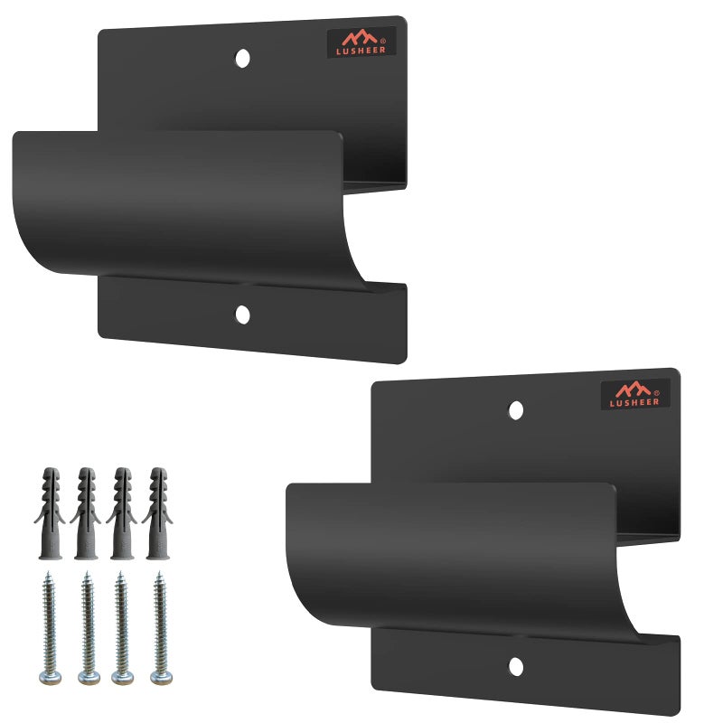 Lusheer Ladder Hooks for Garage WallLadder Hanger for Garage WallWall Mount Wheelbarrow Hanger Patio Furniture Chair Ladder Ladder Holder Wall Mount 2 Pack