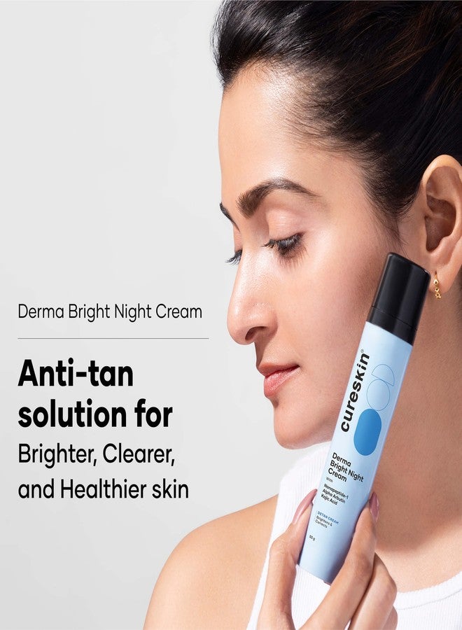 Cureskin Kojic Acid Face Cream for Pigmentation, Tan Removal & Dark Spot Correction | Brightening Night Cream with Alpha Arbutin, Niacinamide & Nonapeptide, 50 g (Pack of 1) - Image 2