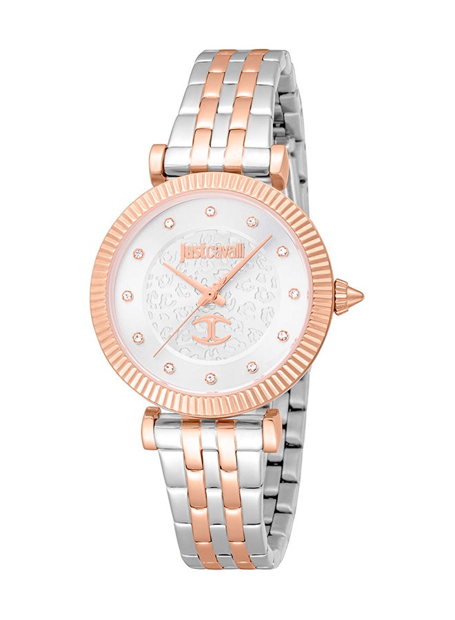 Just Cavalli مجموعة جاست كافالي للسيدات JC1L266M0065 - ساعة كوارتز أنثوية من الفولاذ المقاوم للصدأ بثلاثة عقارب - Image 1