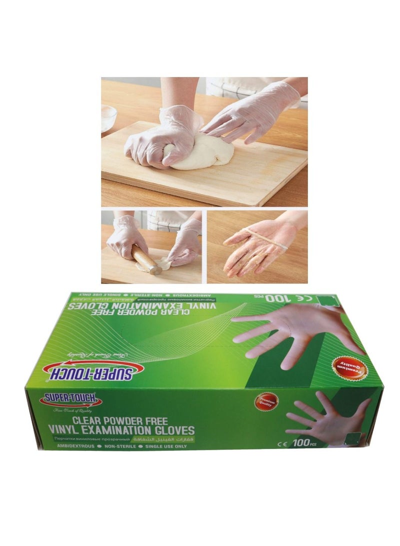 Safco 100-Pieces Disposable Powder Free Vinyl Gloves - Image 2