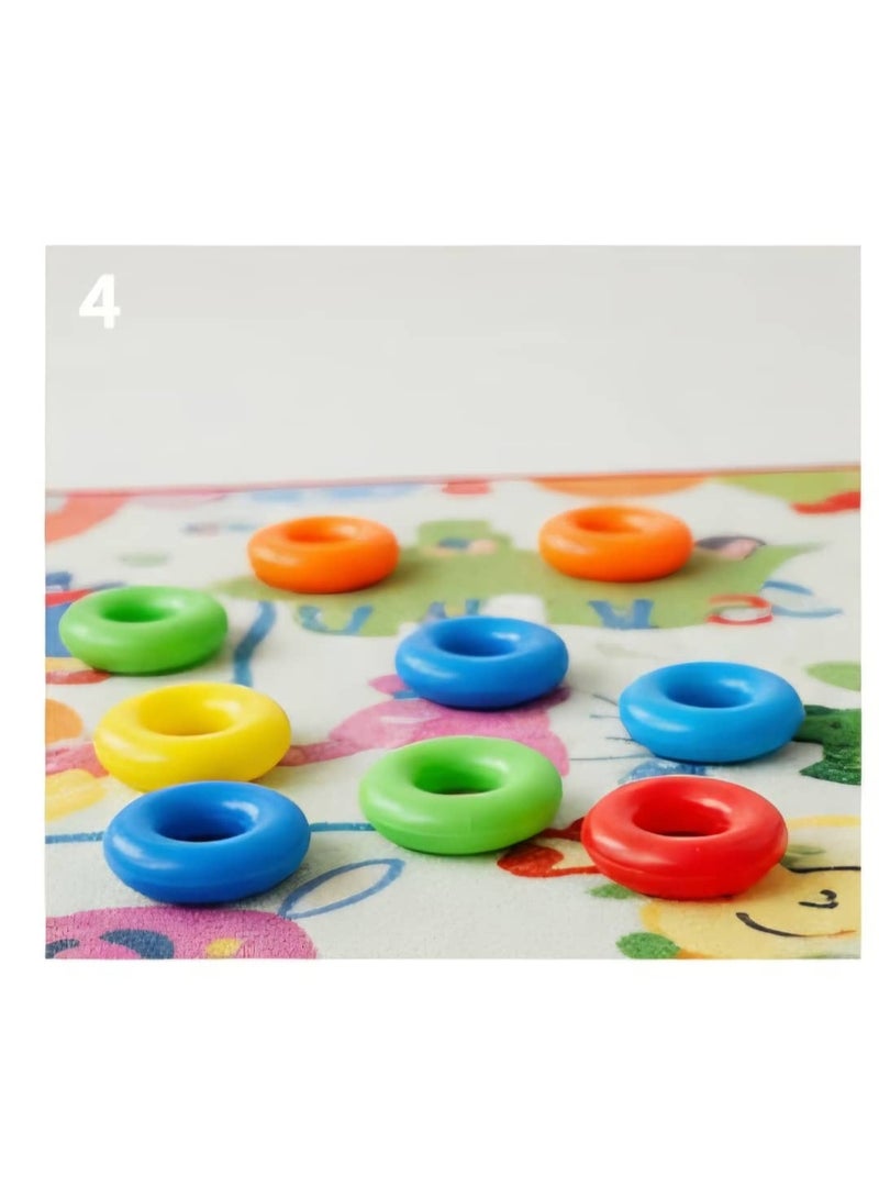 لعبة حلقات تكديس ملونة للأطفال - أداة تعليمية لتنمية المهارات الحركية والتعرف على الألوان. - Image 5
