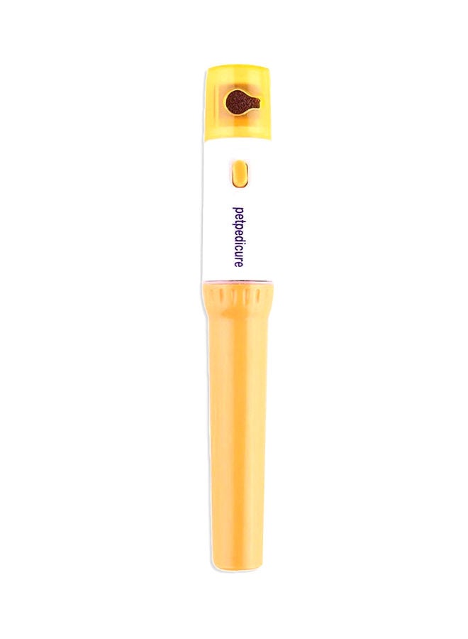 NIBEMINENT Electric Paw Nail Trimmer Yellow/White