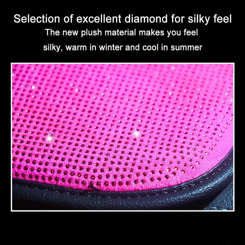 cheekyglo Car Ger Shift Kno Cover, Waterproof Soft Car Ger Shift Protective Cover Pink Diamond ling ling utomotive Interior Decor ccessories for Most Trucks Crs SUVs-#B - Image 3