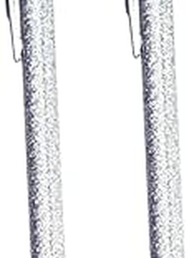 Silver Metal Ballpoint Pen 2 Pack Retractable Lightweight Portable for Notes Memos - Image 1