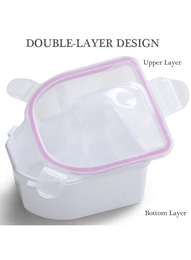 Borogo Nail Soaking Bowl Borogo 2Pcs Soak Off Gel Polish Dip Powder Remover Manicure Bowl For Acrylic Nails Nail Brush Cuticle Pusher Cuticle Peeler 100180 Nail File Buffer Block - Image 5