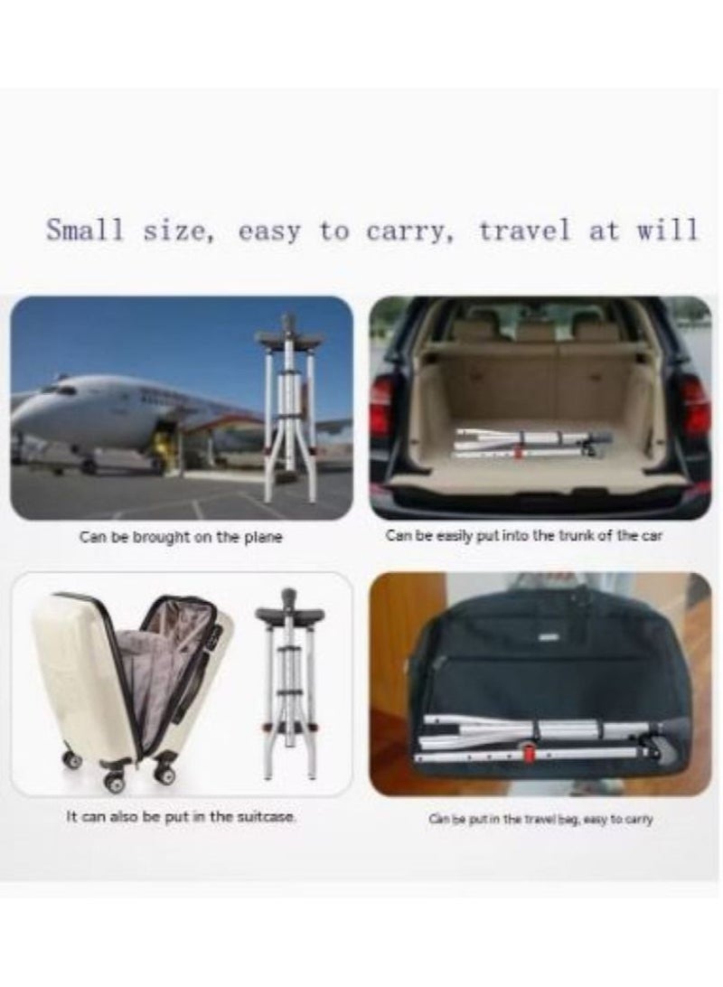 SKYLINE عكازات قابلة للطي للكبار مصنوعة من الألومنيوم وخفيفة الوزن وقابلة للتعديل  - Image 5