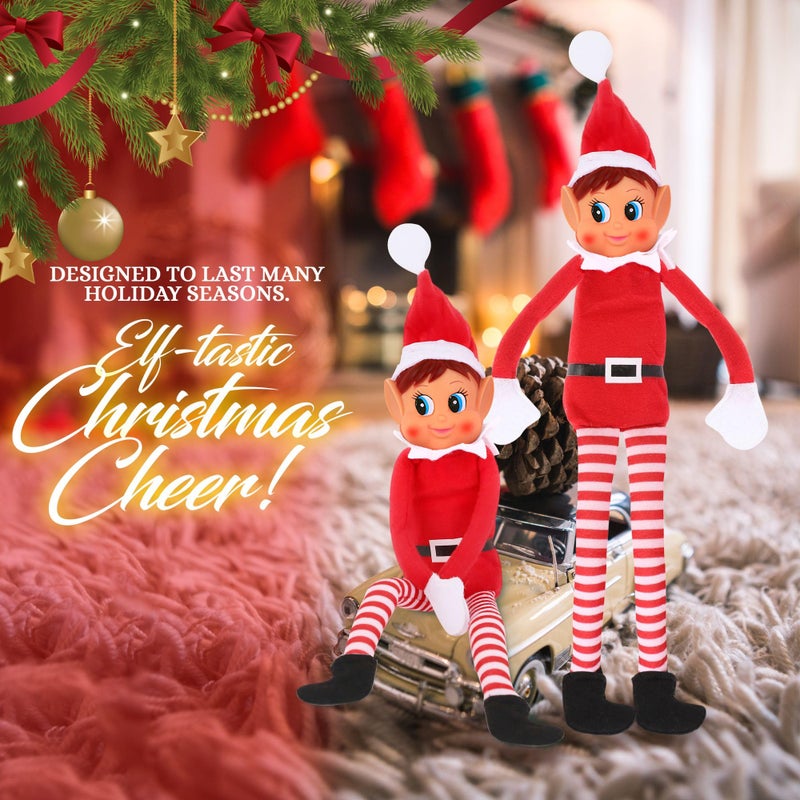 Elves Behavin Badly Christmas Elf Behaving Badly Plush Toy | Elfette Novelty Long Bendy Naughty Girl Christmas Doll | 12 Inches - Image 4