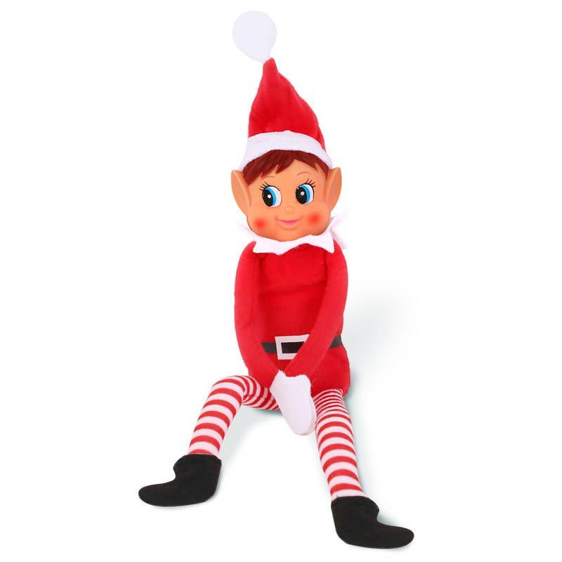 Elves Behavin Badly Christmas Elf Behaving Badly Plush Toy | Elfette Novelty Long Bendy Naughty Girl Christmas Doll | 12 Inches - Image 1