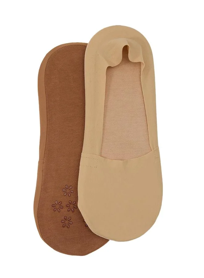 Isabellah Ladies Beige Socks