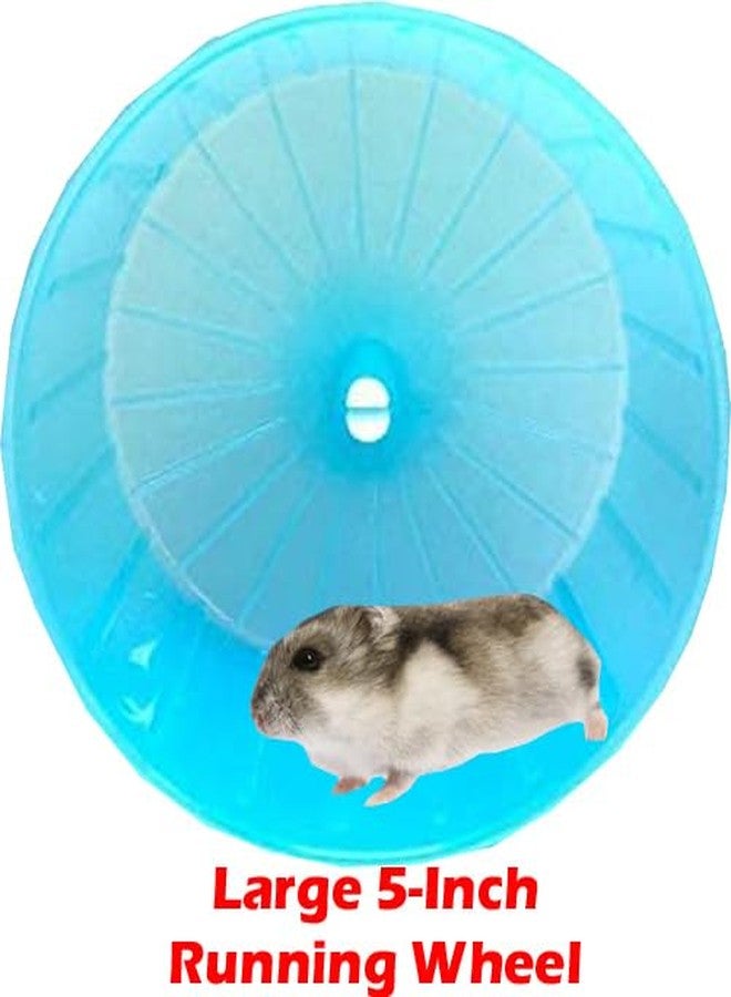 Mcage 2 Levels Habitat Hamster Home Rodent Gerbil Mouse Mice Rat Wire Cage with Complete Set of Accessories (18" L x 12" W x 15" H, Blue) - Image 5