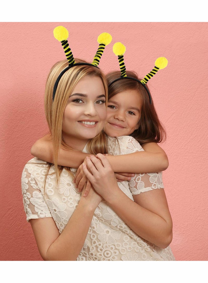 SYOSI 8 Pieces Bee Headband, SYOSI Bee Antenna Headband, Tentacle Hair Bands for Kids, Costume Accessories, Bee Party Decorations Supplies - Image 2