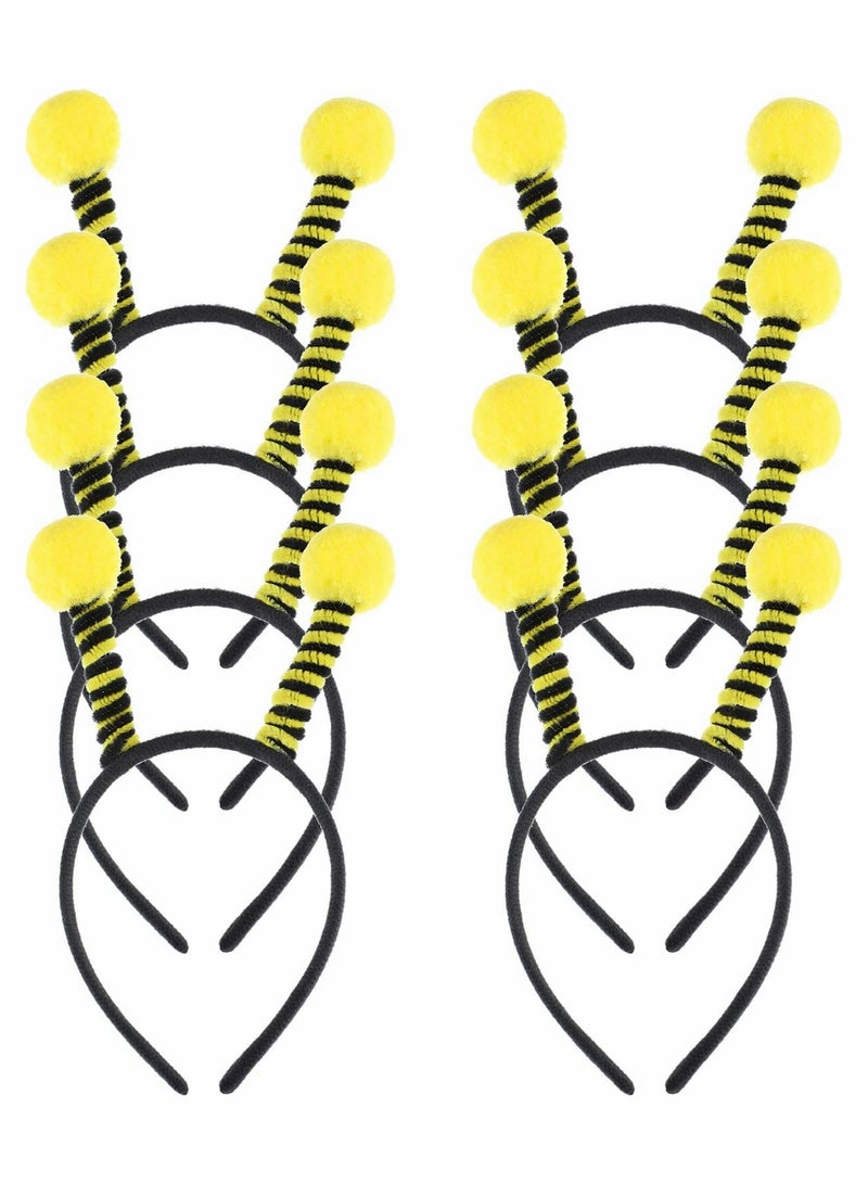 SYOSI 8 Pieces Bee Headband, SYOSI Bee Antenna Headband, Tentacle Hair Bands for Kids, Costume Accessories, Bee Party Decorations Supplies - Image 1