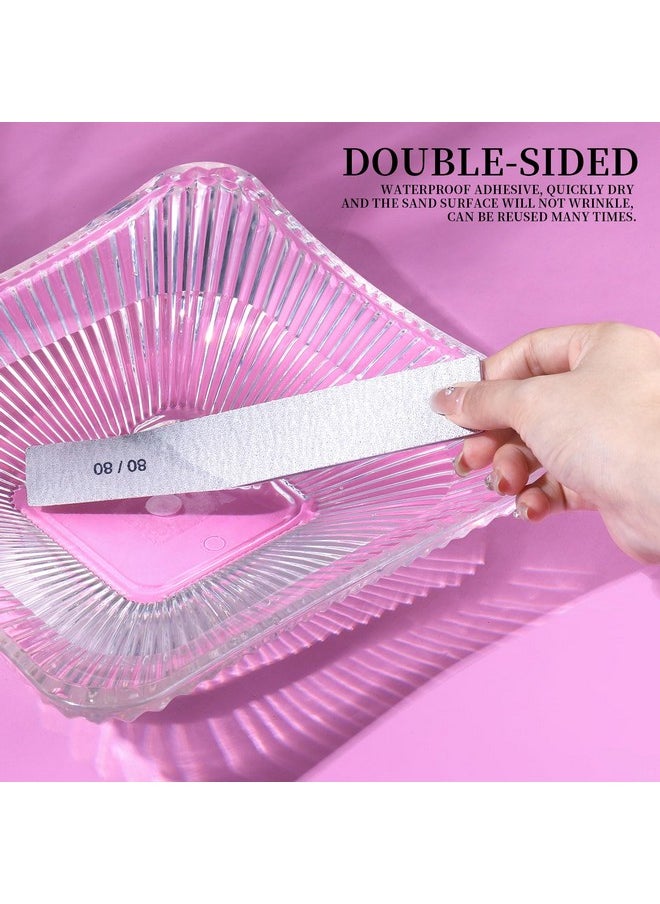 FANDAMEI FANDAMEI Nail File, 24PCS 80/80 Grit Nail Files, Double Sided Emery Boards for Nails Buffering, Professional Nail File for Natural Acrylic Nails, Rectangular Manicure Nail Files Set, Coarse Grit 80/80  - Image 5