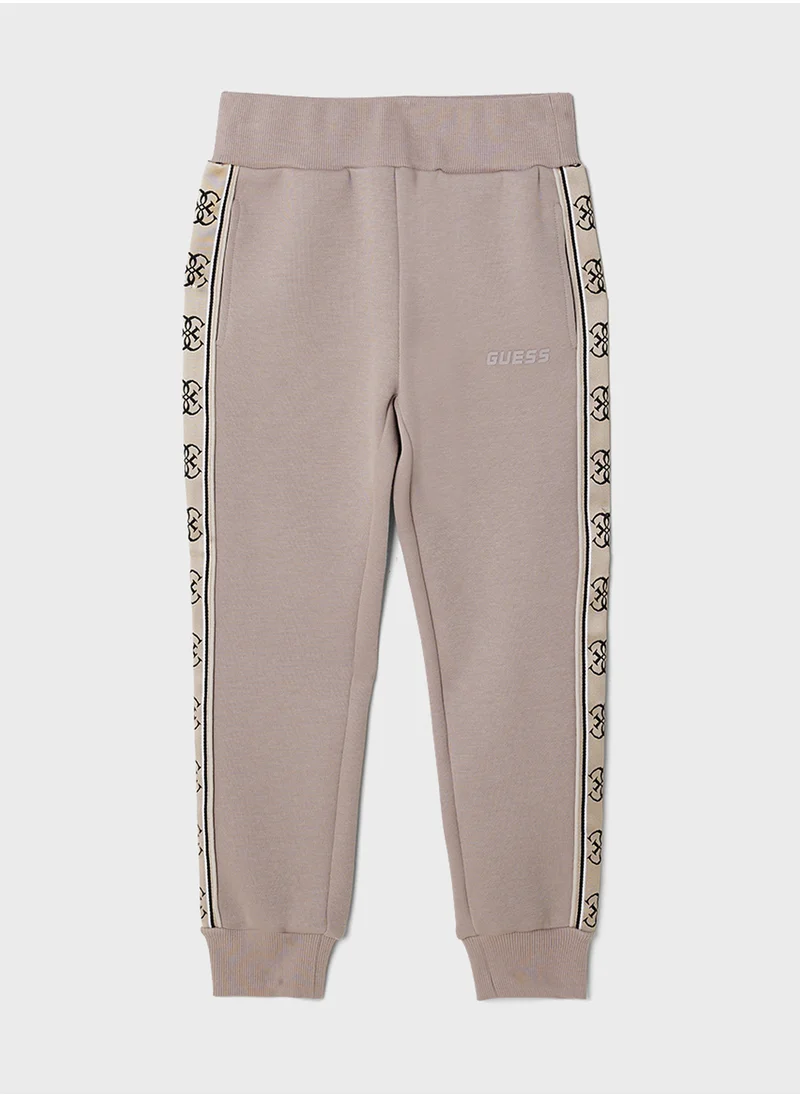 جس Kids Printed Active Sweatpants