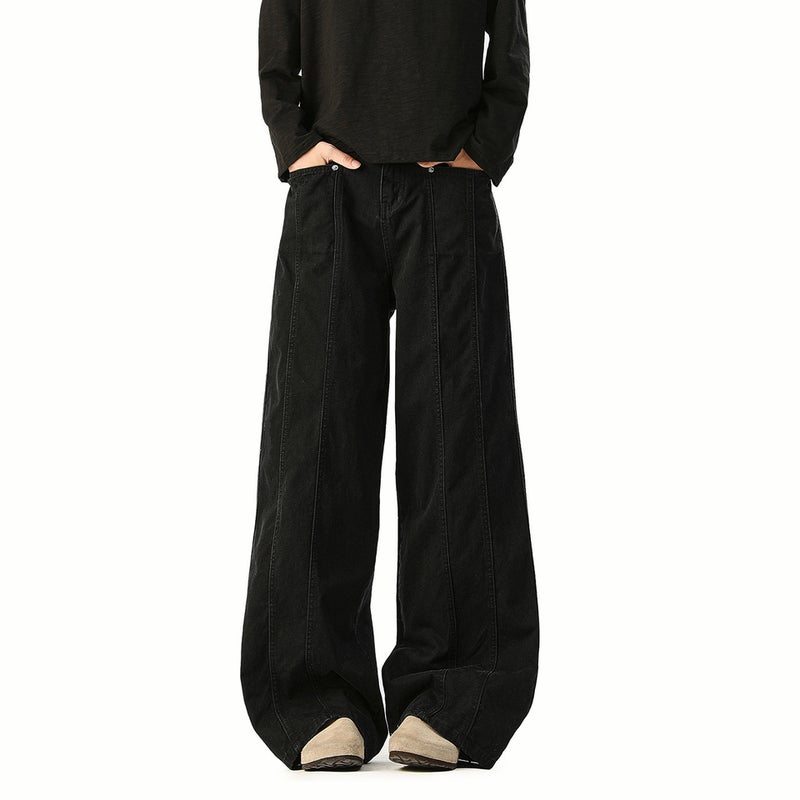 Unisex Classic Denim Jeans Loose Fit Daily Outdoor Wear - Image 2