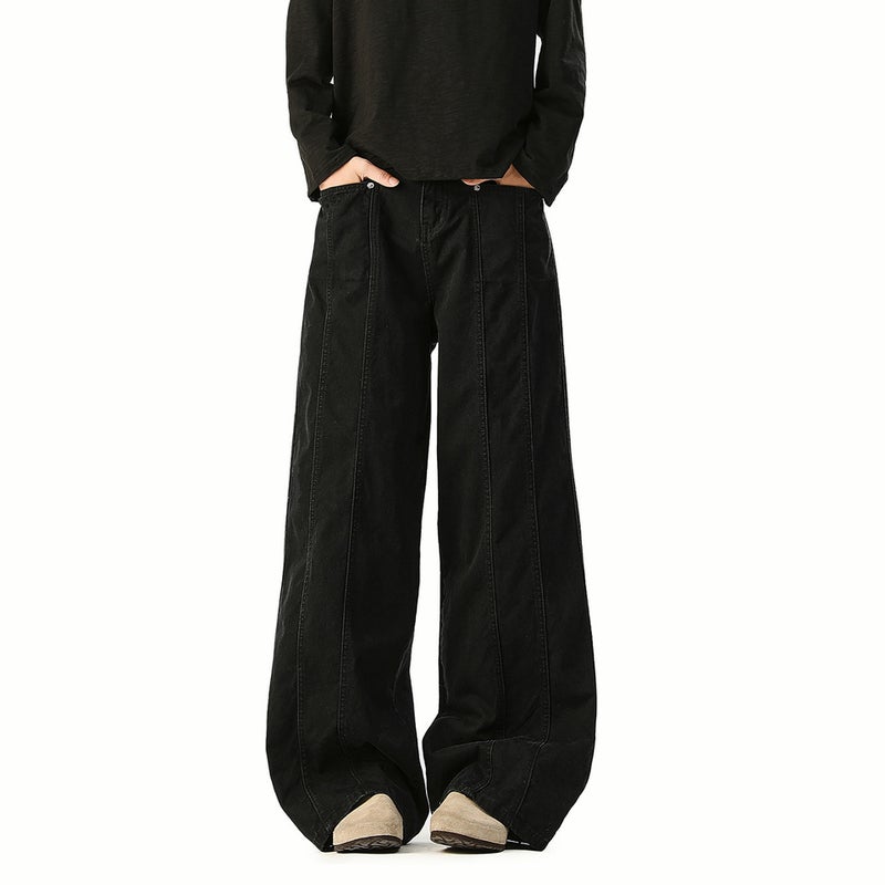 Unisex Classic Denim Jeans Loose Fit Daily Outdoor Wear - Image 1