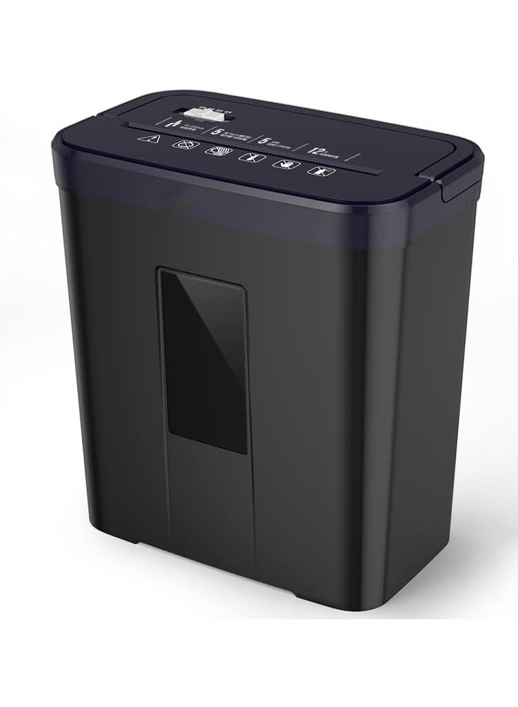 Generic High Security Micro Cut Shredders, 5-Sheet Automatic Feeding Paper Shredder, Ultra Quiet/2.6-Gallon Waste Basket, Shredding Credit Card/Staples, for Home Office  - Image 1