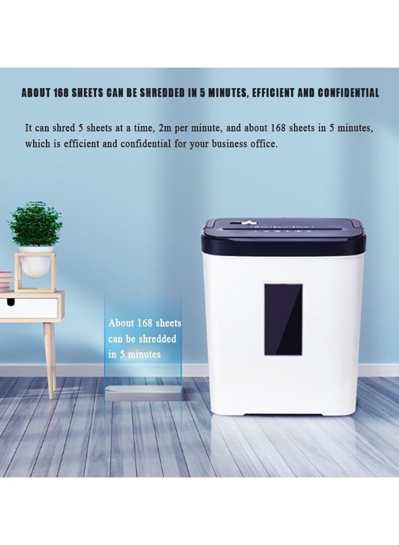 Generic High Security Micro Cut Shredders, 5-Sheet Automatic Feeding Paper Shredder, Ultra Quiet/2.6-Gallon Waste Basket, Shredding Credit Card/Staples, for Home Office  - Image 4