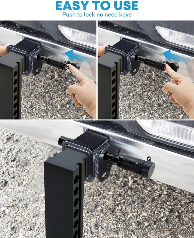 Kohree Trailer Hitch Pin Lock Set, 5/8 Inch Locking Hitch Pin with Keys, Tow Hitch Receiver Pin Lock Set Trailer Locking Pin for Class III IV Tow RV Trailer Hitch, Anti-Theft & Anti Rattle - Image 4