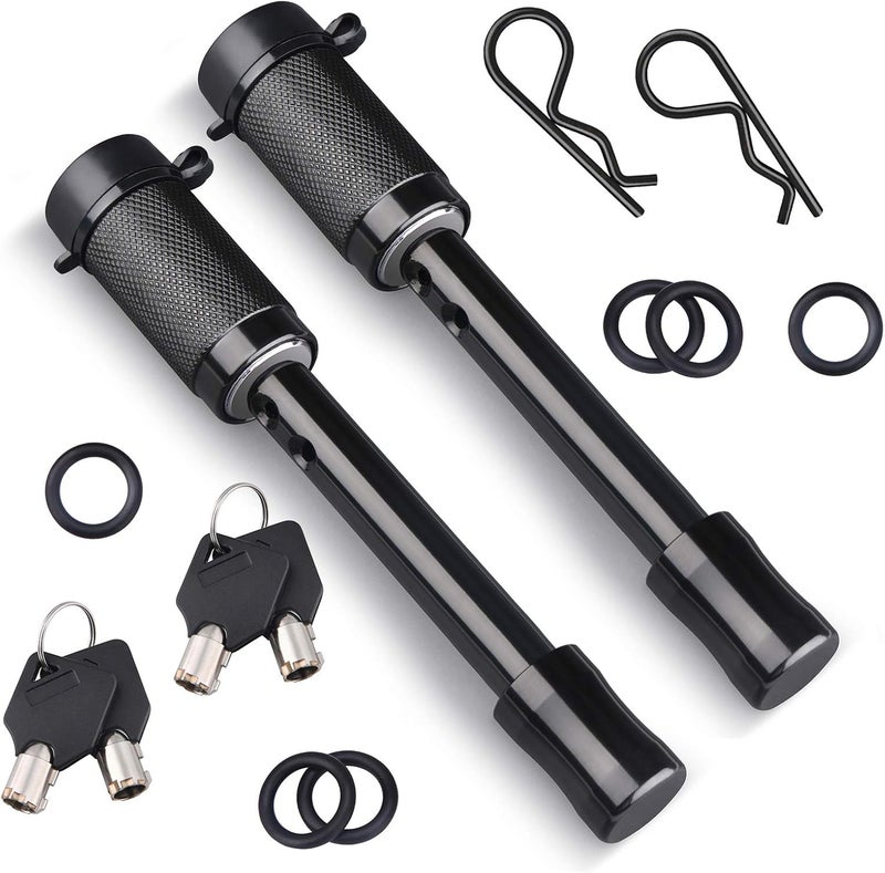 Kohree Trailer Hitch Pin Lock Set, 5/8 Inch Locking Hitch Pin with Keys, Tow Hitch Receiver Pin Lock Set Trailer Locking Pin for Class III IV Tow RV Trailer Hitch, Anti-Theft & Anti Rattle - Image 1