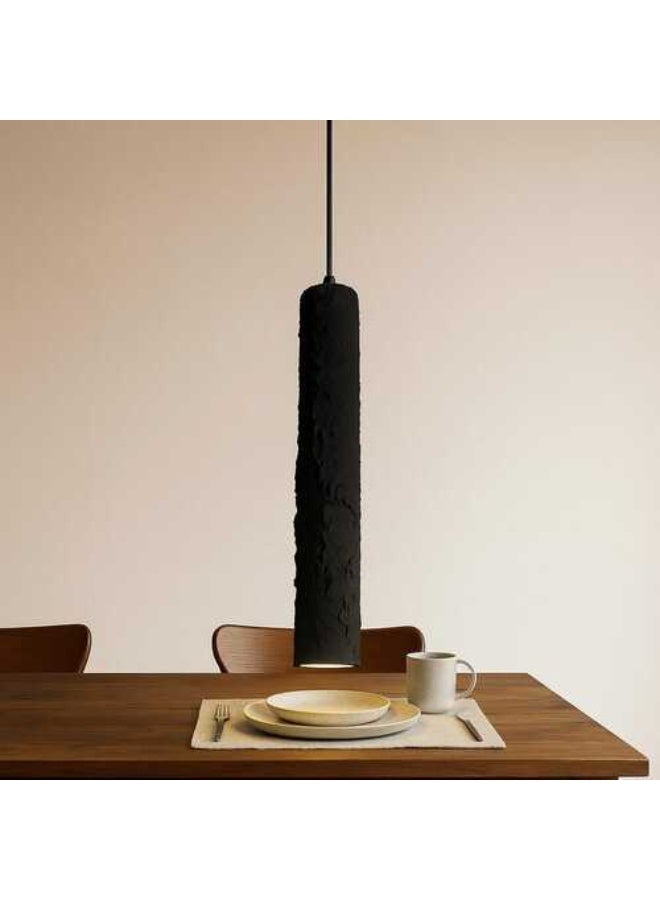 Modern pendant chandelier, black, LED lighting