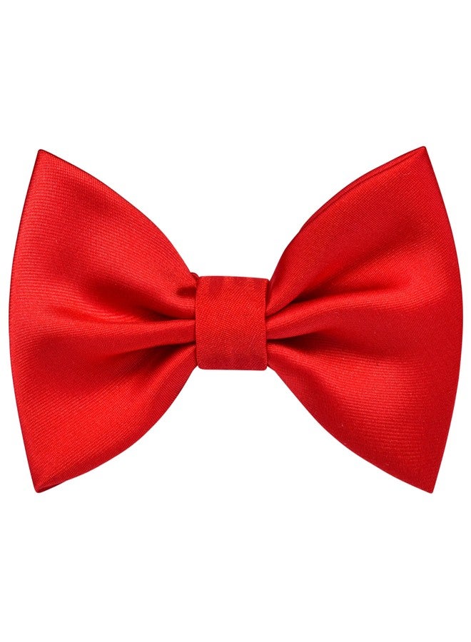 Branduce Bow Ties for Boys Pre Tied Toddler Bow Tie Adjustable Kids Bowties for Wedding Party, Red, general - Image 1