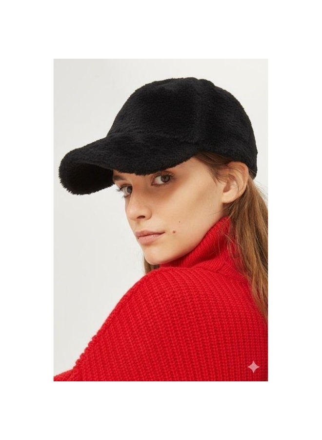 Women's warm winter baseball cap, large size, for the face - Image 1
