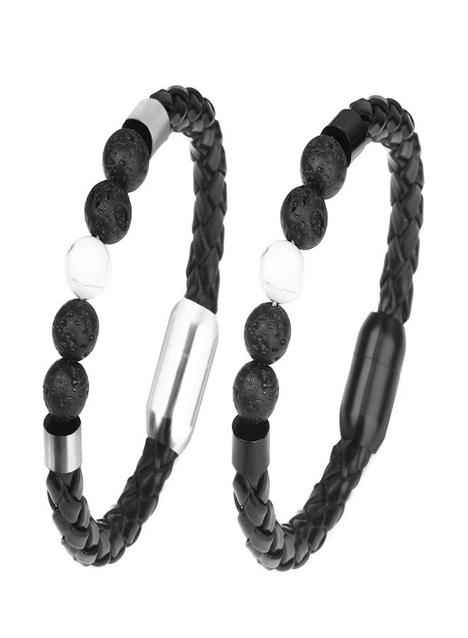Linsoir Beads Stainless Steel Magnetic Clasp Inner Hole 3mm/4mm/5mm/6mm/8mm Glue-in Jewelry Clasp Inner Hole Size=4mm F7282BK04 - Image 5