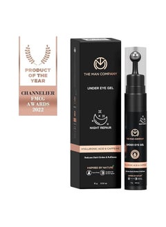 The Man Company The Man Company Under Eye Gel With Cooling Massage Roller For Dark Circles, Fine Lines & Puffy Eyes with Caffeine & Hyaluronic Acid – 15gm  - Image 1