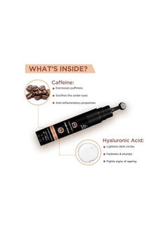 The Man Company The Man Company Under Eye Gel With Cooling Massage Roller For Dark Circles, Fine Lines & Puffy Eyes with Caffeine & Hyaluronic Acid – 15gm  - Image 3