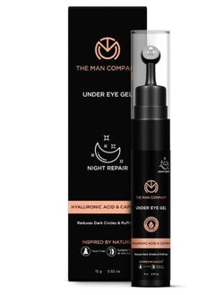 The Man Company The Man Company Under Eye Gel With Cooling Massage Roller For Dark Circles, Fine Lines & Puffy Eyes with Caffeine & Hyaluronic Acid – 15gm  - Image 2