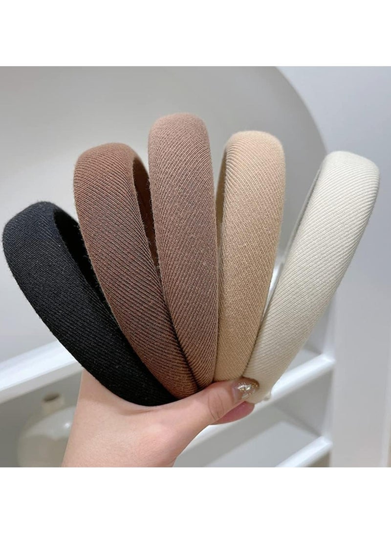 Loquat 5 Pack Soft Padded Headbands for Women and Girls, Fashion Hair Accessories - Image 2