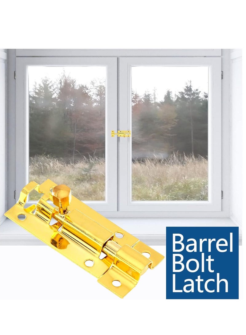 3 Packs Of Door Security Slide Latch Lock, Heavy Duty Solid Thicken Steel, Gate Barrel Bolt, Door Lock for More Security and Privacy - Image 4