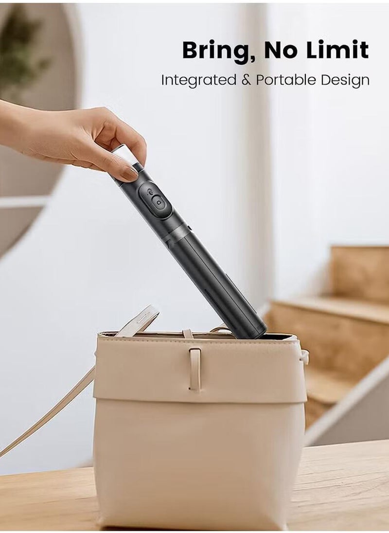 Super ZYouth - Selfie Tripod Stick with Light, Phone Holder Lightweight Tripod Stand, Remote Control Stable Stand Extendable Tripod Camera Phone Holder for Tiktok Vlog Youtuber Video Recording - Image 1