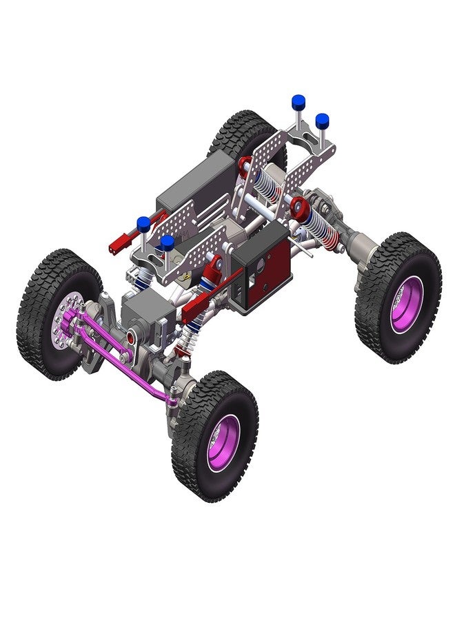 TCRC GR5 Titanium LCG Chassis Kit Frame Rail for Redcat Ascent-18 1/18 Scale RC Rock Crawler Upgrades - Image 5