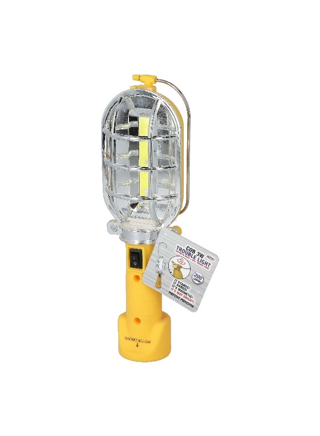 Shawshank 3W Magnetic Base Hanging Hook Rubberised Grip Cob Trouble Light Yellow 2 x 2.25 x 8.25 Inch - Image 2
