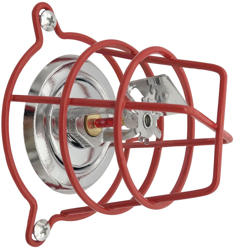Happy Tree (2 Pack) Red Fire Sprinkler Head Guard Cage Protector Cover for Both 1/2" & 3/4" and for Protecting Flush Mount & Side Wall & Pendent Head Fire Sprinkler Covers for Ceiling - Image 5
